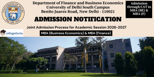 Delhi University Opens Joint Admission 2026 for MBA in Business Economics and Finance; Apply Through CAT by January 11